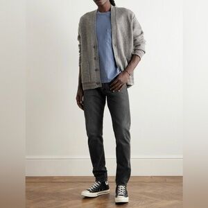 John Elliott The Cast 2 Rigid Slim-Fit Jeans in Black (Dark Gray) Size:36